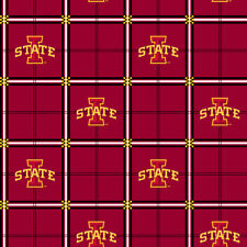 NCAA-Iowa State Cotton Flannel Fabric-Iowa State Cyclones Flannel Fabric-ISU023