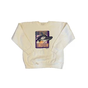 Vintage Rare 90s The Eye of The Dolphin Animal Sweatshirt Crewneck - Picture 1 of 4