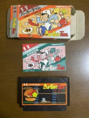 Game soft Famicom『BurgerTime』Box and with an instructions from Japan③ - Image 1 of 4
