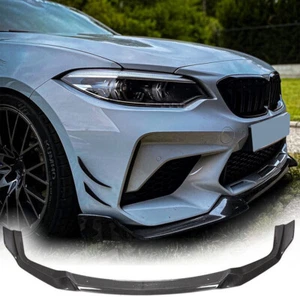 For 2018-20 BMW F87 M2 M2C Competition REAL CARBON Front Bumper Lip Spoiler Chin - Bild 1 von 15