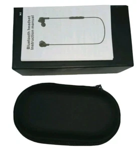 Magnetic Sport IPX Bluetooth Headphones Waterproof Earbuds Noise Cancelling Blk - Picture 1 of 6