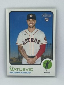 J.J. Matijevic Rookie Card (RC) 2022 Topps Heritage Baseball No. 561
