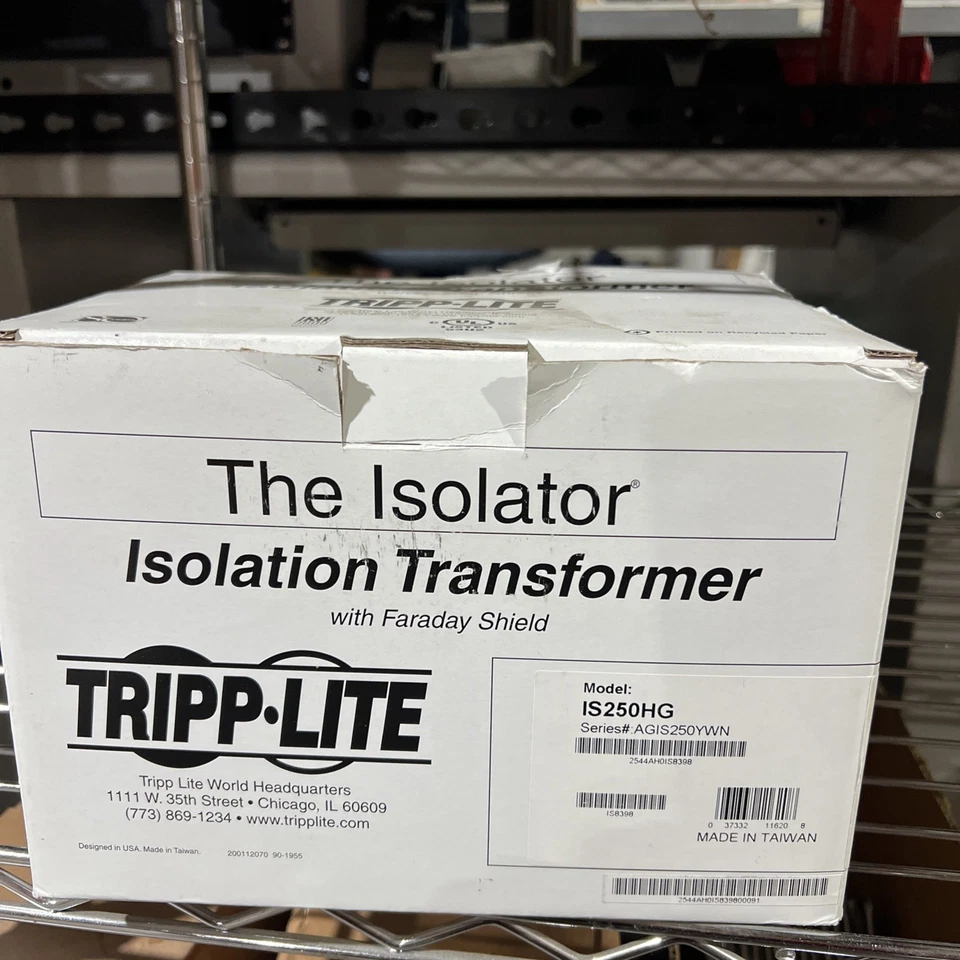 Tripp Lite IS250HG изолирующий трансформатор медицинского класса 250 Вт 120 В | 2 розетки - Изображение 1 из 1