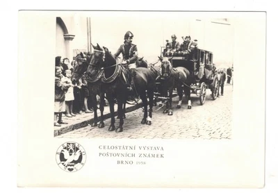 1958 Brno Czechoslovakia Postal Exposition Postcard - Image 1 of 2