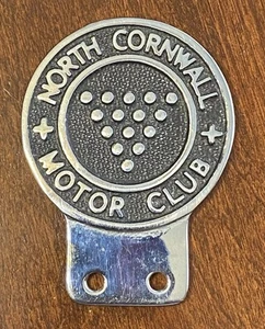 Vintage 1950's - 1960's NORTH CORNWALL MOTOR CLUB CAR AUTO Badge Emblem Inignia - Picture 1 of 2