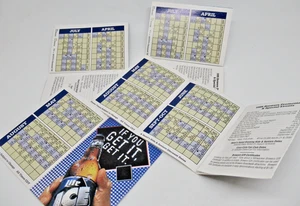 Milwaukee Brewers 1995 Season Schedule's LOT of Four (4) MLB Baseball - Picture 1 of 4