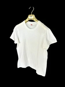 Vintage 80’s Blank White Hanes Shirt Sz Large Single Stitch 100% Cotton USA Made - Bild 1 von 7