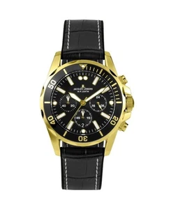JACQUES LEMANS Men Analog Quartz Casual Watch Classic Dress Black Dial Waterproo - Picture 1 of 5