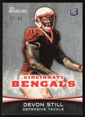 2012 Bowman Silver #/99 Devon Still #169 Rookie Cincinnati Bengals - Image 1 of 2