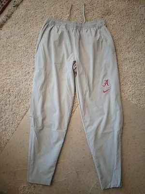 Nike Dri-Fit Alabama Crimson Tide On Field Gray Warmup Wind Pants DV6803-053 MED - Image 1 of 4