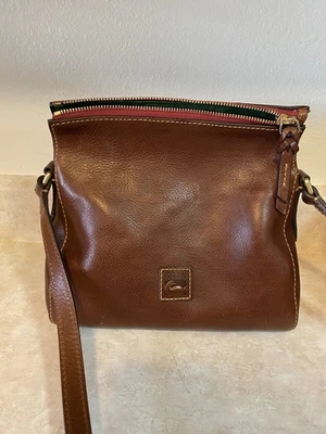 Dooney Bourke Florentine Leather Laurel Crossbody in Chestnut Brown - Image 1 of 4
