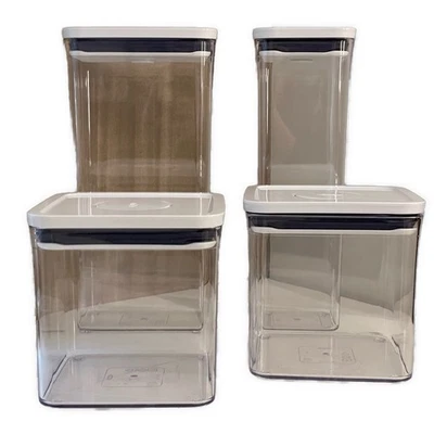 OXO Good Grips 4 piezas. Juego de contenedores Pop botón sello hermético libre de BPA Foto 1 de 4