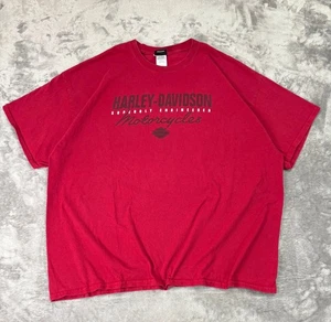 Harley-Davidson Motorcycles T-Shirt 3XL (Red) Freeport Bahamas Back Graphic  - Picture 1 of 7