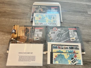 World War II Remembered Series V. 1-3, 1941-1943 Complete W/ Postage Stamps - Foto 1 di 15