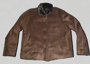 Womens CAOCO New York Brown Coat Size Large - Picture 1 of 4