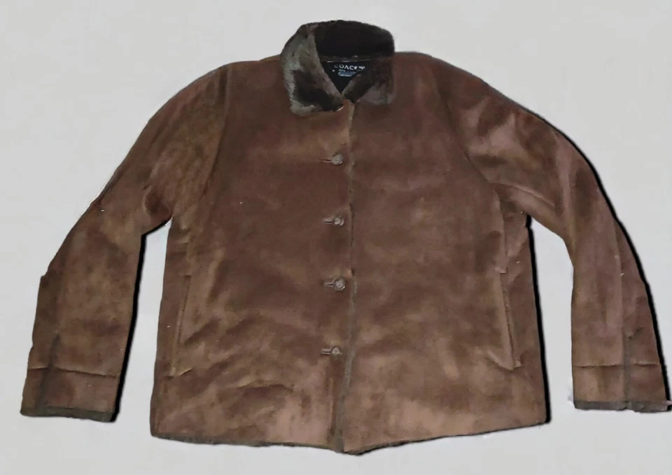 Womens CAOCO New York Brown Coat Size Large - Image 1 of 4