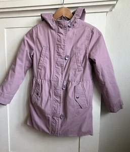 Gap Kids 3-in-1 Hooded Parka Light Purple Fleece Jacket Girls Large - Picture 1 of 18
