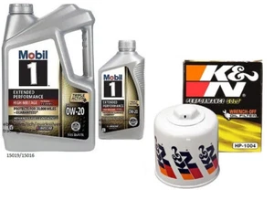 Mobil1 0w20 EP/HM Adv Full Syn Motor Oil - 6 Quarts w/K&N HP-1004 Oil Filter - Picture 1 of 1