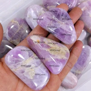 2 Pcs Natural Pink Kunzite Palm Gemstone Lot For Making Jewelry 1.5-2 Inch - Picture 1 of 8