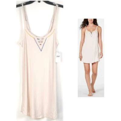 Jenni Womens Ribbed Knit Chemise Sugar Berry New Choose Size Lounge - Image 1 of 4