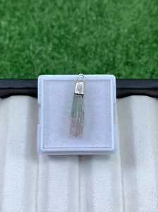 100% Naturstein Turmalin Anhänger 925 Sterling Silber Edelstein - Bild 1 von 5