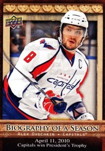 2010-11 Upper Deck Biography of a Season #1 Alexander Ovechkin - Picture 1 of 1