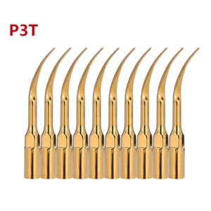 10pcs Gold P3T Dental EMS WOODPECKER Piezo Scaler Tip for Ultrasonic Handpiece - Picture 1 of 5