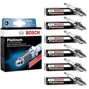 6 Pack Spark Plugs Bosch Platinum For 1983-1989 CHEVROLET S10 BLAZER V6-2.8L
