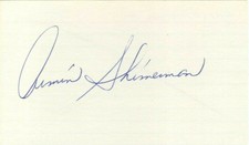 Armin Shimerman autographed index card Quark on Star Trek Deep Space Nine