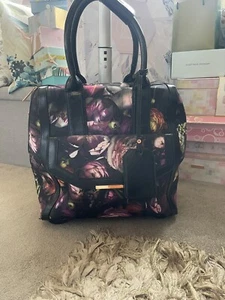 Ted Baker Cabin Bag Travel Suitcase Luggage Cabin Weekend Bag Overnight Floral - Picture 1 of 15