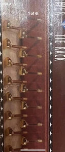 Vintage-‘92 Swank Men’s Club-Golf Driver TIE RACK-24 Peg-Mahogany Tones-Easy - Picture 1 of 6