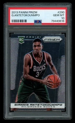 2013 Panini Prizm #290 Giannis Antetokounmpo RC Rookie - PSA 10 Gem Mint - Image 1 of 2