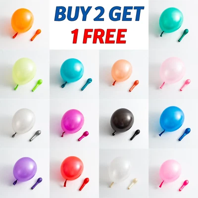 5" Small Round Balloons Cute Mini Latex Birthday Wedding Party Balloon Baloon UK