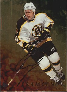 1998-99 (BRUINS)  Be A Player Autographs Gold #10 Sergei Samsonov