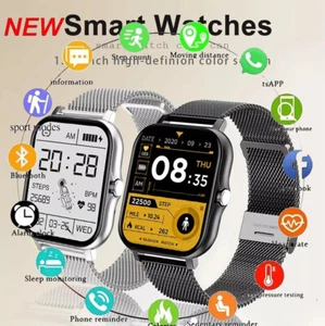 2024 Smart Watch Men/Women Waterproof Smartwatch Bluetooth For iPhone Samsung US - Picture 1 of 19