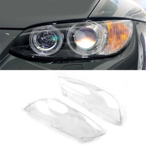 1Pair Headlight Lens Headlamp Cover For BMW E92 E93 Coupe Convertible M3 2006-10 - Picture 1 of 7