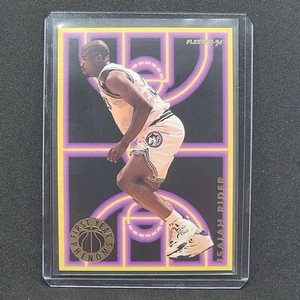 Tarjeta Fenómeno Primer Año Fleer Isaiah Rider 1994 8 de 10 Minnesota Timberwolves  - Imagen 1 de 2