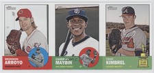 2012 Heritage Boxloader Ad Panel Bronson Arroyo Cameron Maybin Craig Kimbrel