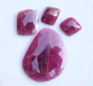 17.00 Ct 4 Pcs Natural Ruby Round Cut Pinkish Red Loose Gemstone Wholesale Lot - Picture 1 of 2