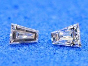 Diamante natural de 0,10 quilates color blanco F/VVS1 claridad 2 piezas corte cónico suelto 3x2 mm - Imagen 1 de 11