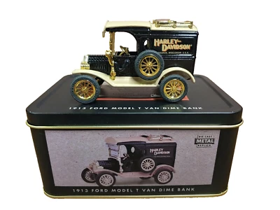 Harley-Davidson ERTL 1913 Ford Model T Van Dime Bank 99217-94V 1:43 Scale - Image 1 of 4