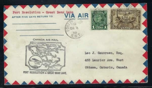 1932 First Flight Via Air Cover - Fort Resolution to Great Bear Lake, NWT - Bild 1 von 2
