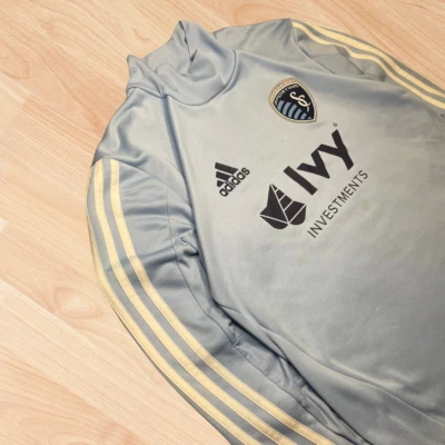Adidas Sporting KC Pullover Light blue size Small Used - Image 1 of 4