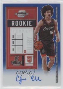 2020-21 Panini Contenders Optic Ticket Blue Prizm /99 CJ Elleby Rookie Auto RC