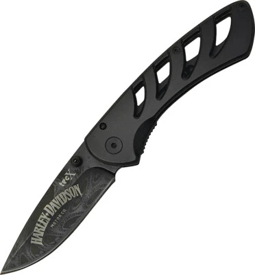 Case Cutlery XX Harley-Davidson Motorcycle BLK Tec X Exo-Loc Folding Knife 52092 - Image 1 of 4