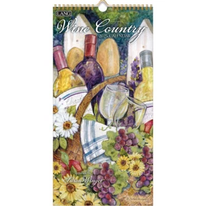 Lang 2025 Vertical Calendar Wine Country Does NOT Fit Frame - Bild 1 von 5