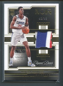 /49 Noir Moussa Diabate Rookie Elegant Decor Patch LAC RC 2022-23 Panini Pistons