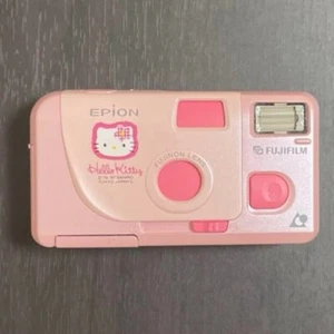 Cámara fotográfica Hello Kitty FUJIFILM Epion Sanrio de JAPÓN 1997 de colección rara usada - Imagen 1 de 7
