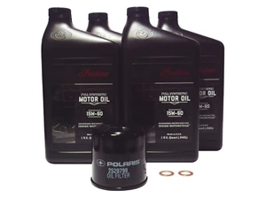 2015-2021 Polaris Indian Scout OEM 4 Quart 15W-60 Oil Change Kit 2880191 - Bild 1 von 1