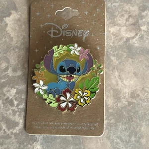 Disney Lilo & Stitch Floral Círculo Retrato Puntada CajaAlmuerzo Exclusivo Esmalte Prendedor - Imagen 1 de 6